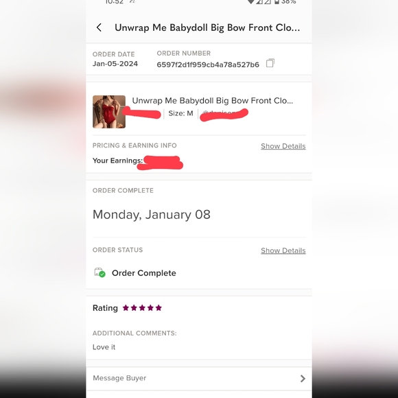 Unwrap Me Babydoll Big Bow Front Clourse Lingerie Women's Sexy Teddy Underwear - Picture 5 of 5